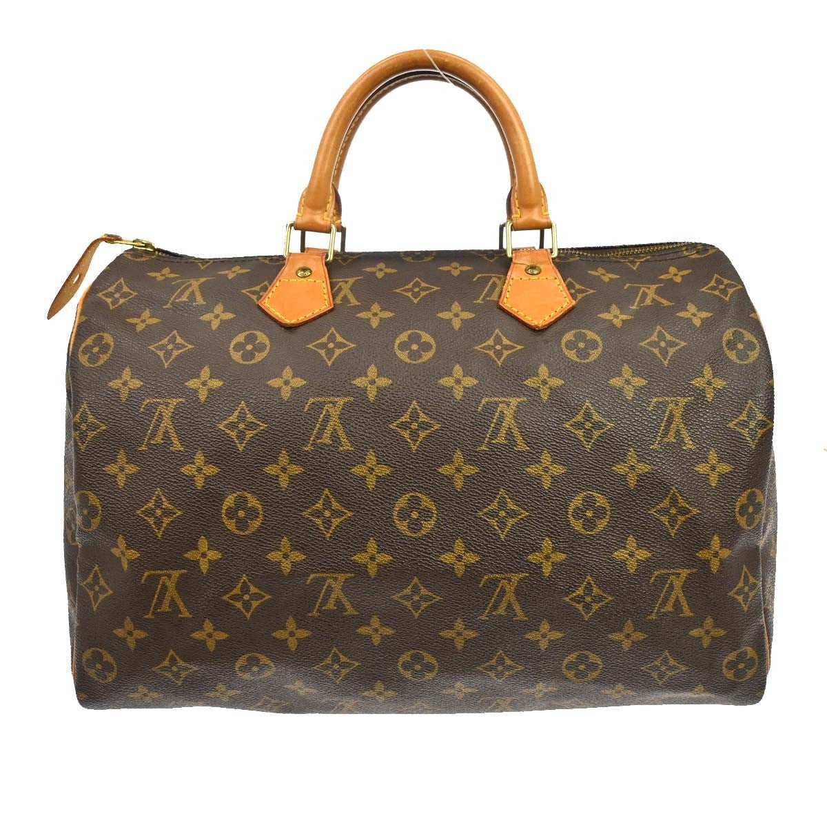 Louis Vuitton Speedy Handbag Monogram Canvas Brown Canvas Handbag (Pre-Owned)