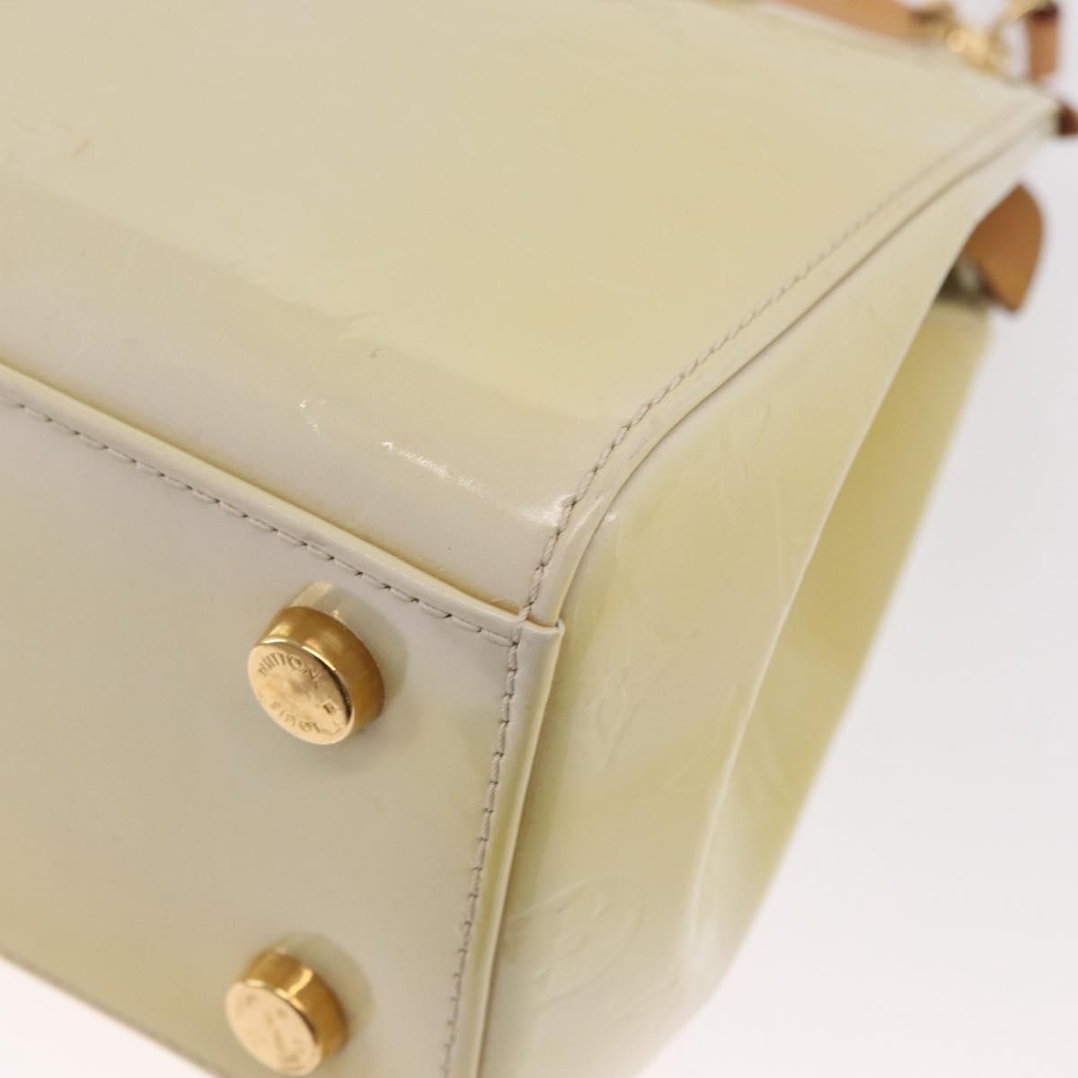 Louis Vuitton Brea Handbag Monogram Vernis Beige Patent_Leather Handbag (Pre-Owned)
