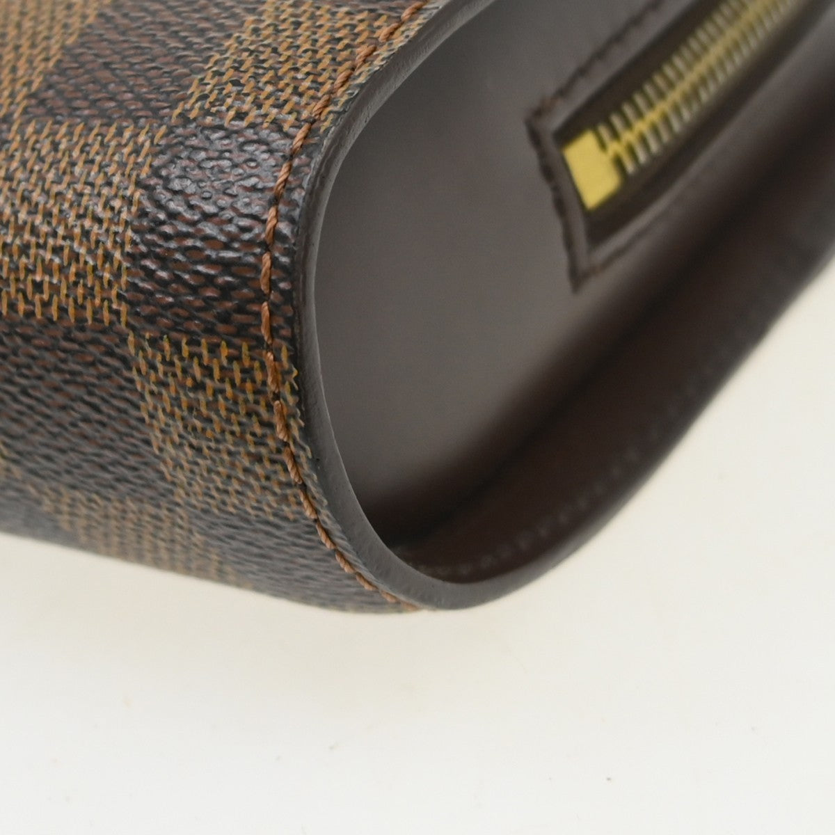 Louis Vuitton Pochette Saint Louis Damier Brown Canvas Clutche & Pouche Bag (Pre-Owned)