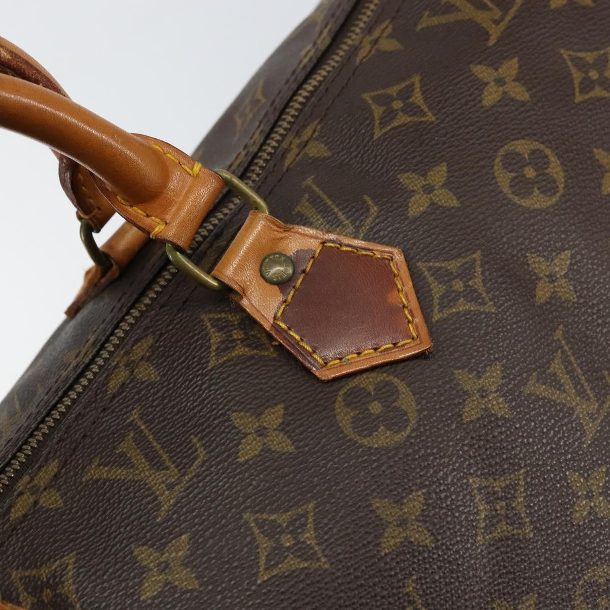 Louis Vuitton Speedy Handbag Monogram Canvas Brown Canvas Handbag (Pre-Owned)