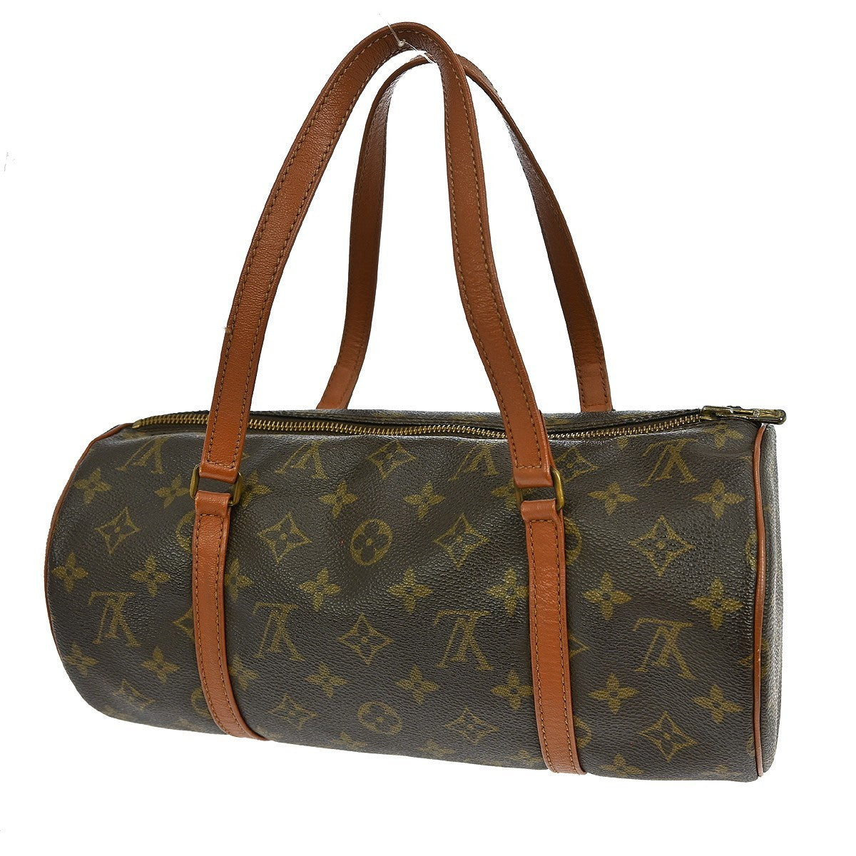 Louis Vuitton Papillon Handbag Monogram Canvas Brown Canvas Handbag (Pre-Owned)
