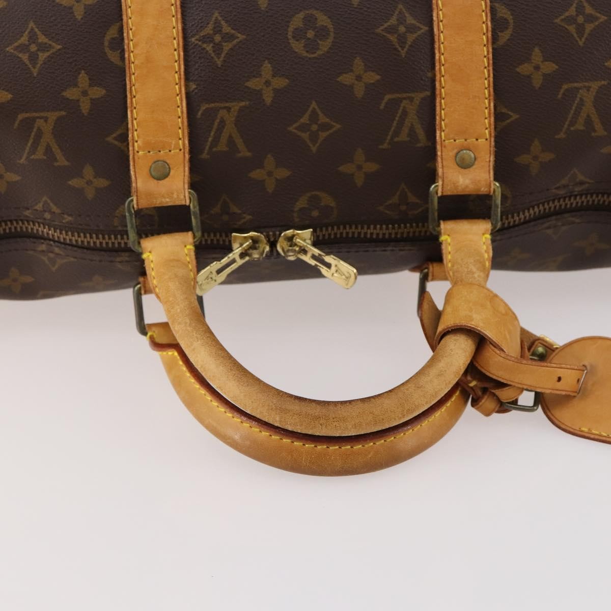 Louis Vuitton Keepall Bag Monogram Canvas Brown Canvas Travel Bag Bag (Pre-Owned)