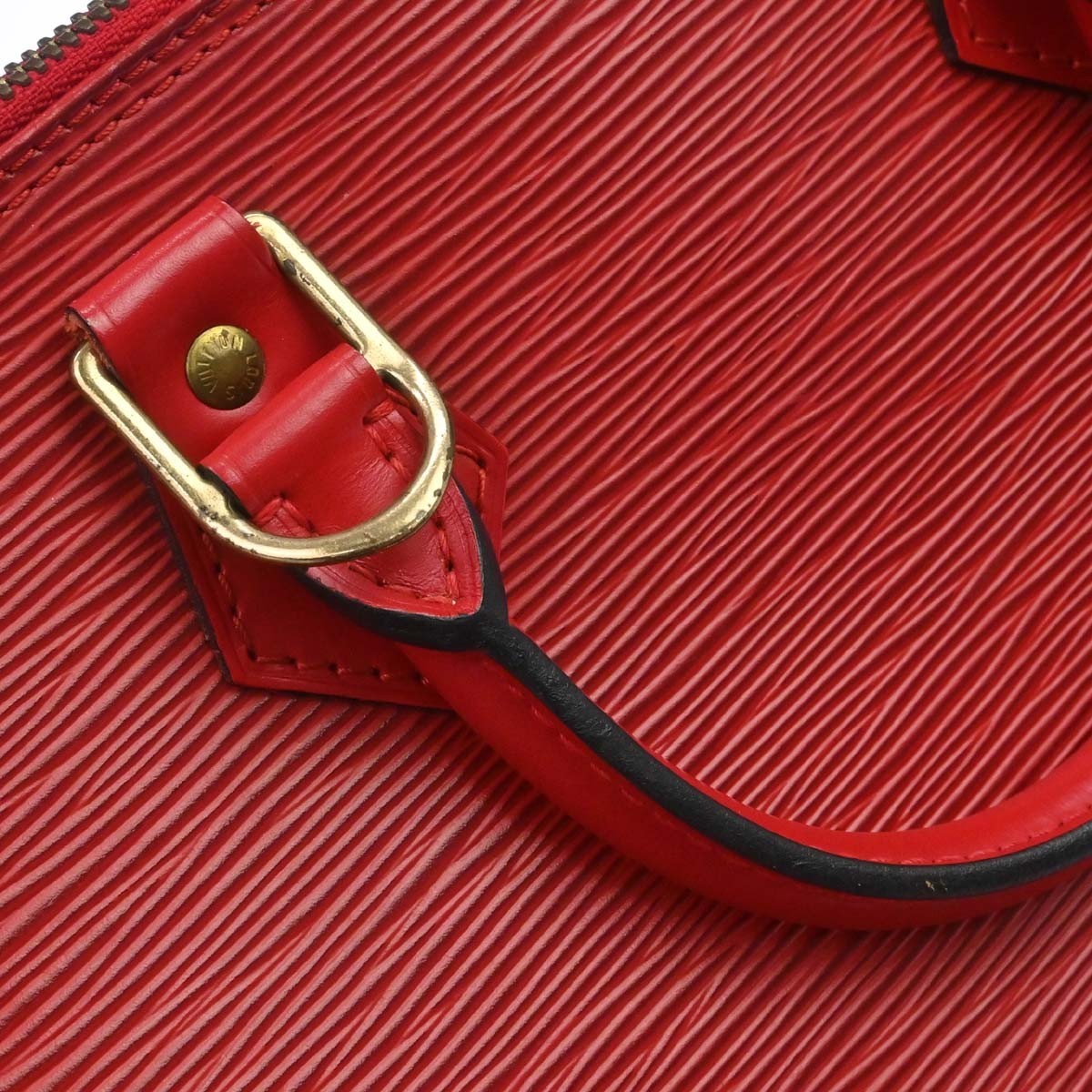 Louis Vuitton Alma Handbag Epi Leather Red Leather Handbag (Pre-Owned)