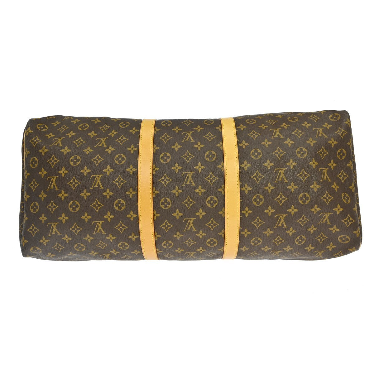 Louis Vuitton Keepall Bag Monogram Canvas Brown Canvas Travel Bag Bag (Pre-Owned)