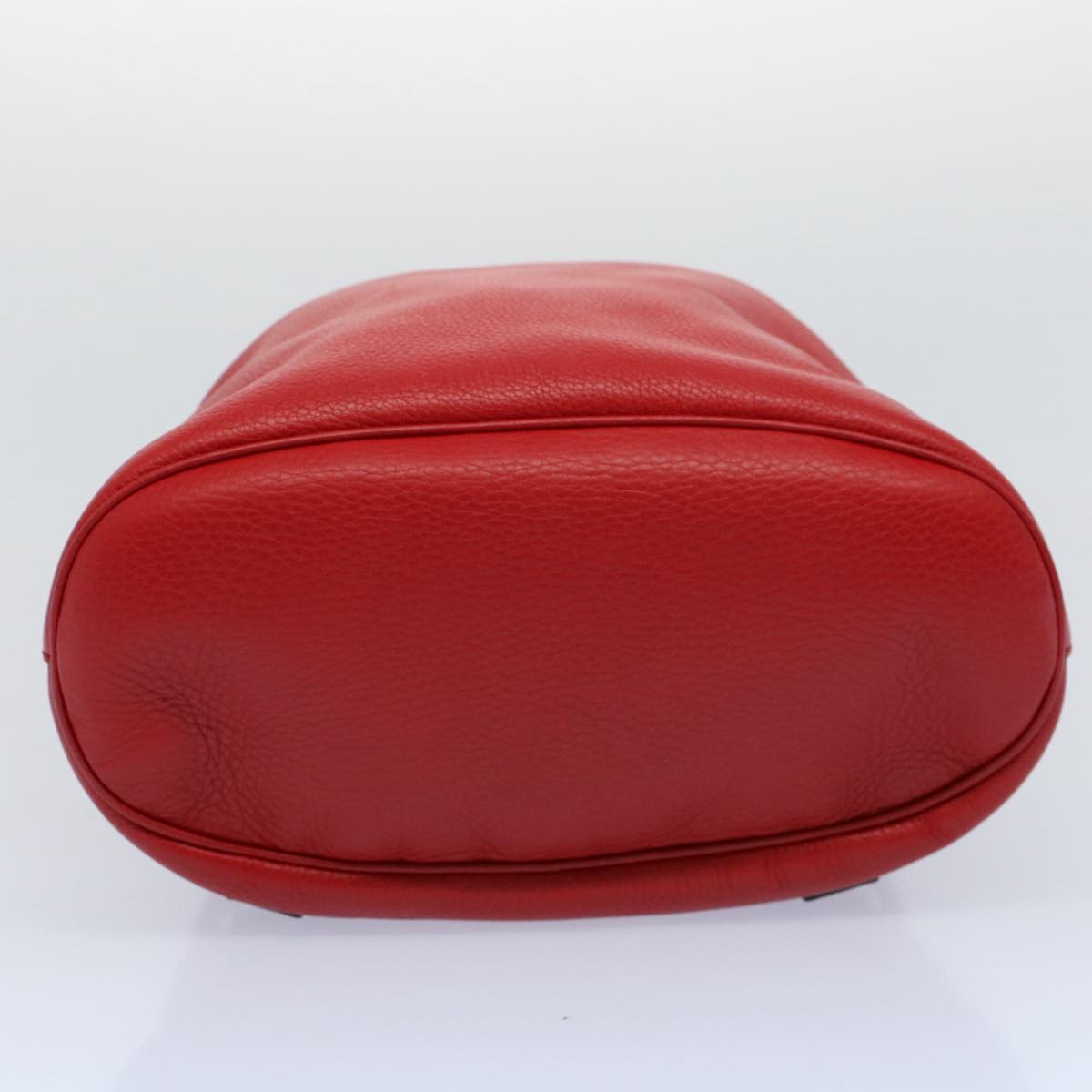 Gucci Soho Drawstring Backpack Leather Red Leather Backpack Bag (Pre-Owned)