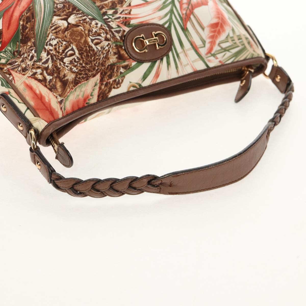 Salvatore Ferragamo Gancini Shoulder Bag Nylon Multicolour Nylon Shoulder Bag Bag (Pre-Owned)