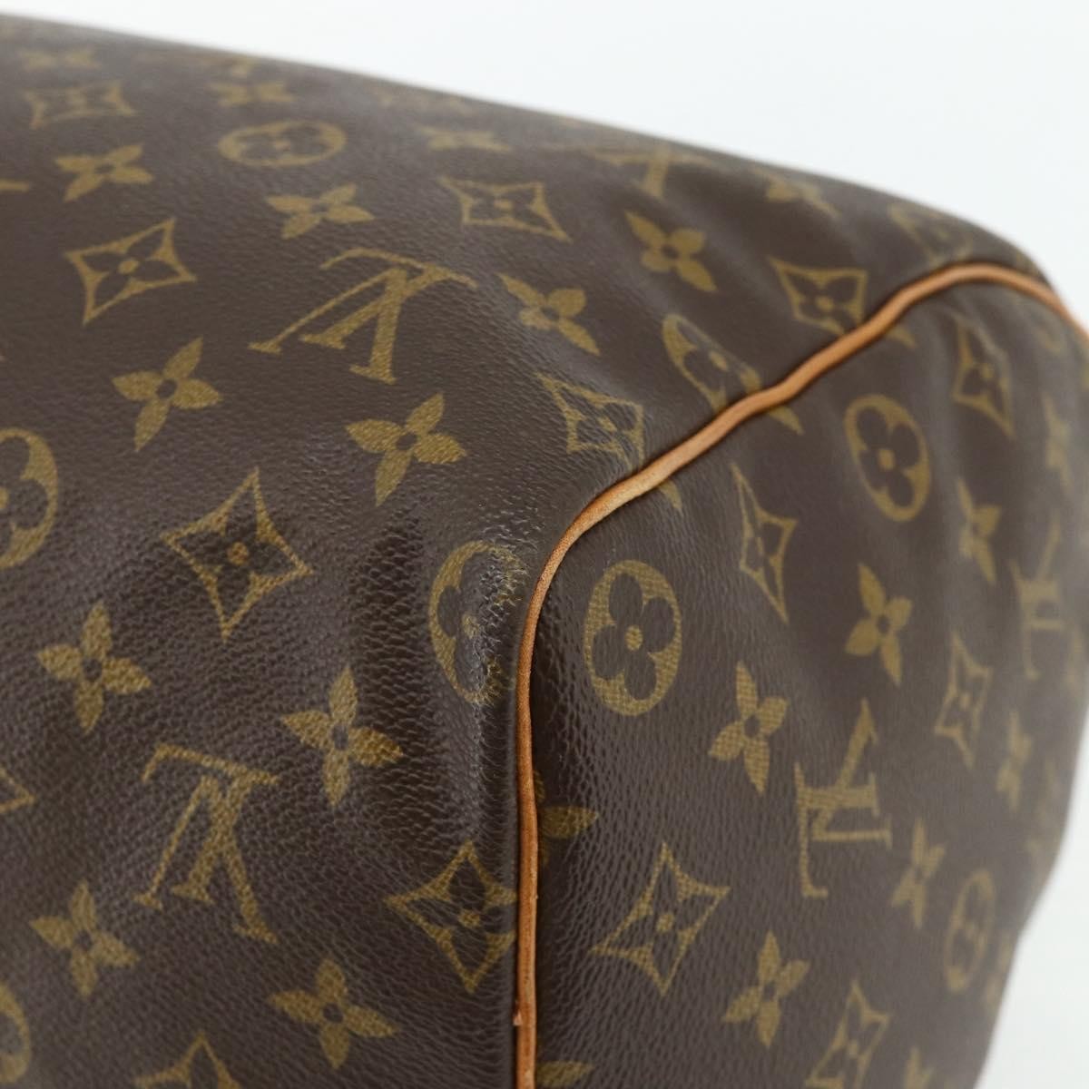 Louis Vuitton Speedy Handbag Monogram Canvas Brown Canvas Handbag (Pre-Owned)