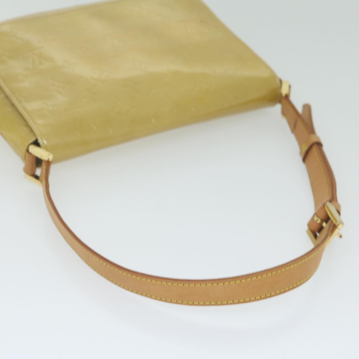 Louis Vuitton Thompson Street Handbag Monogram Vernis Beige Patent_Leather Shoulder Bag Bag (Pre-Owned)