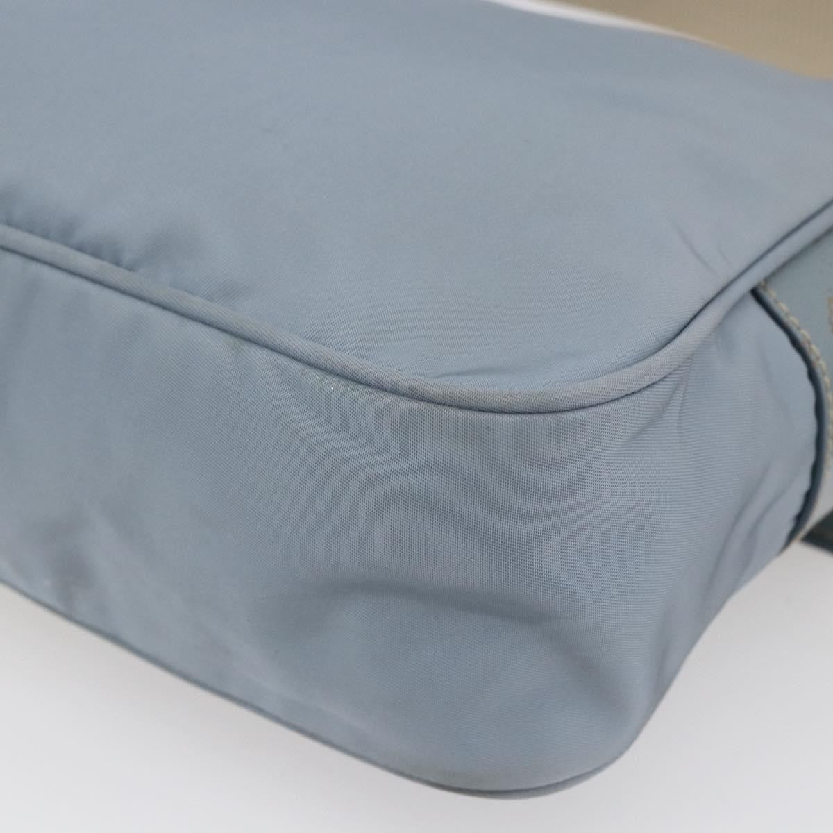 Prada Front Pocket Camera Bag Tessuto Blue Nylon Shoulder Bag Bag (Pre-Owned)