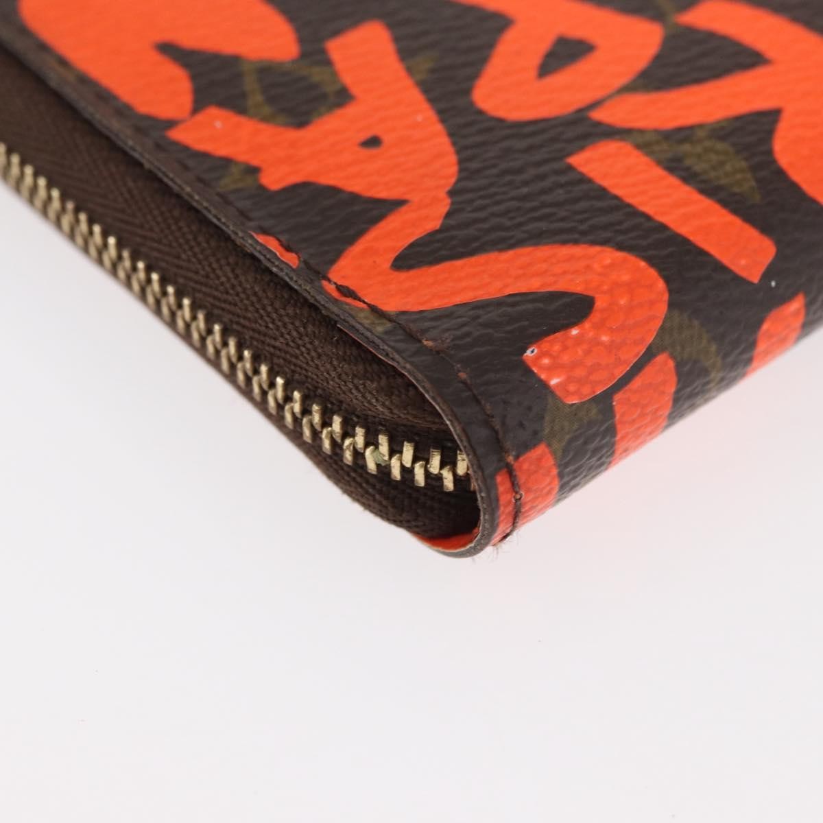 Louis Vuitton Porte-Monnaie Zippy Wallet Monogramme Empreinte Orange Canvas Wallets Accessory (Pre-Owned)