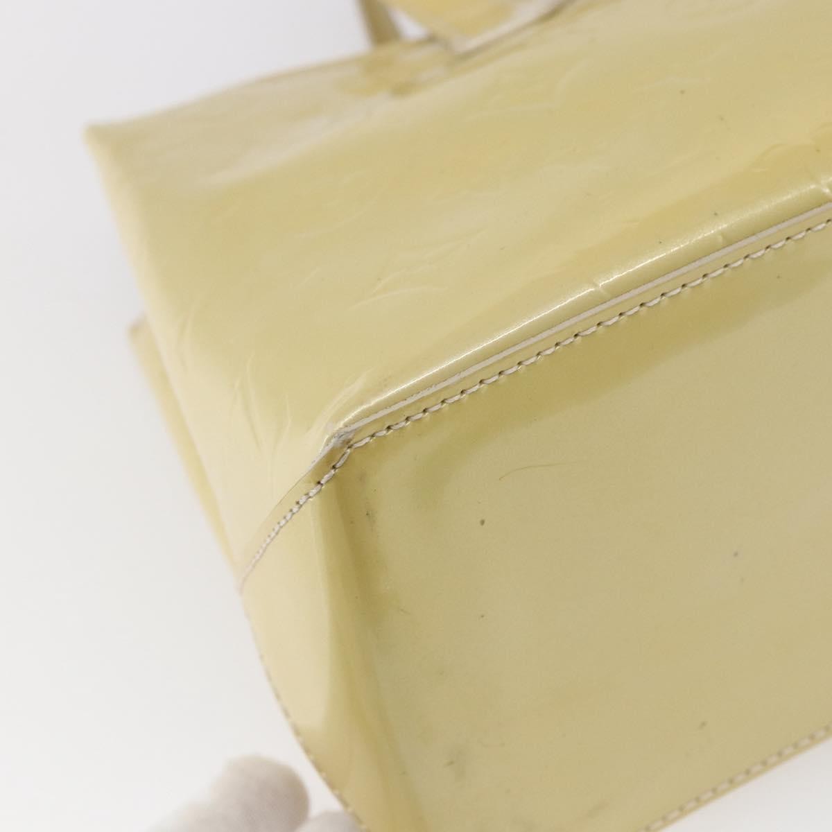 Louis Vuitton Wilshire Handbag Monogram Vernis Beige Patent_Leather Handbag (Pre-Owned)