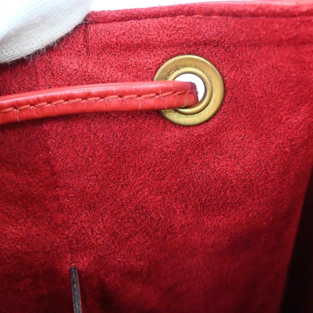 Louis Vuitton Noe Handbag Epi Leather Red Leather Shoulder Bag Bag (Pre-Owned)