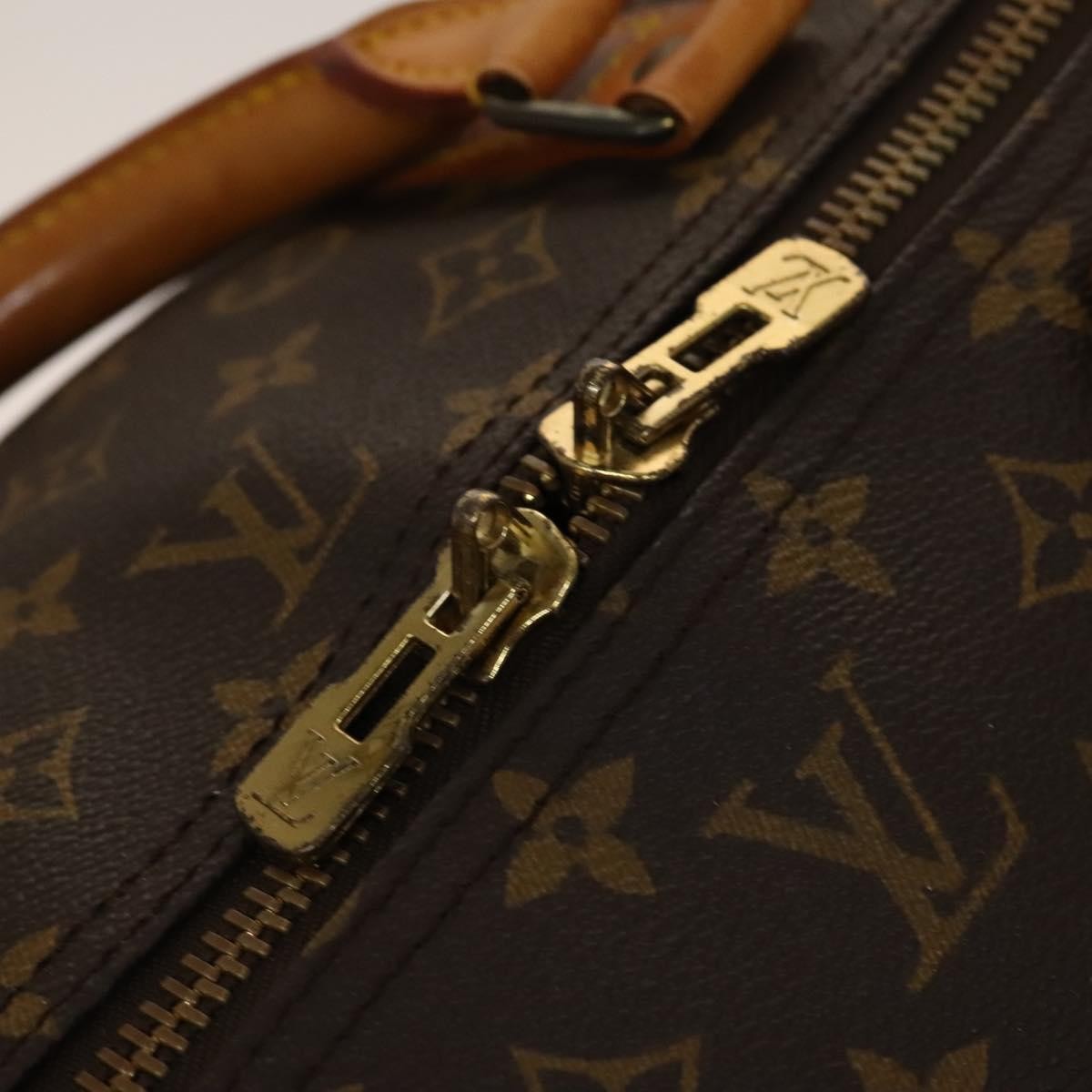 Louis Vuitton Keepall Bag Monogram Canvas Brown Canvas Travel Bag Bag (Pre-Owned)