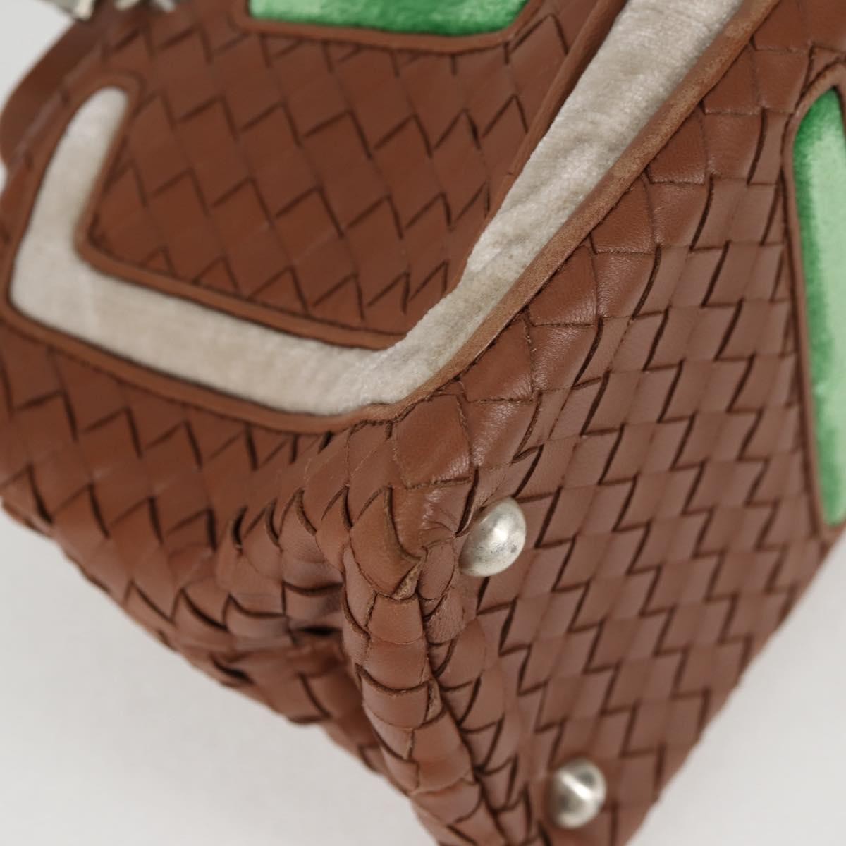 Bottega Veneta Intrecciato Leather Brown Leather Handbag (Pre-Owned)