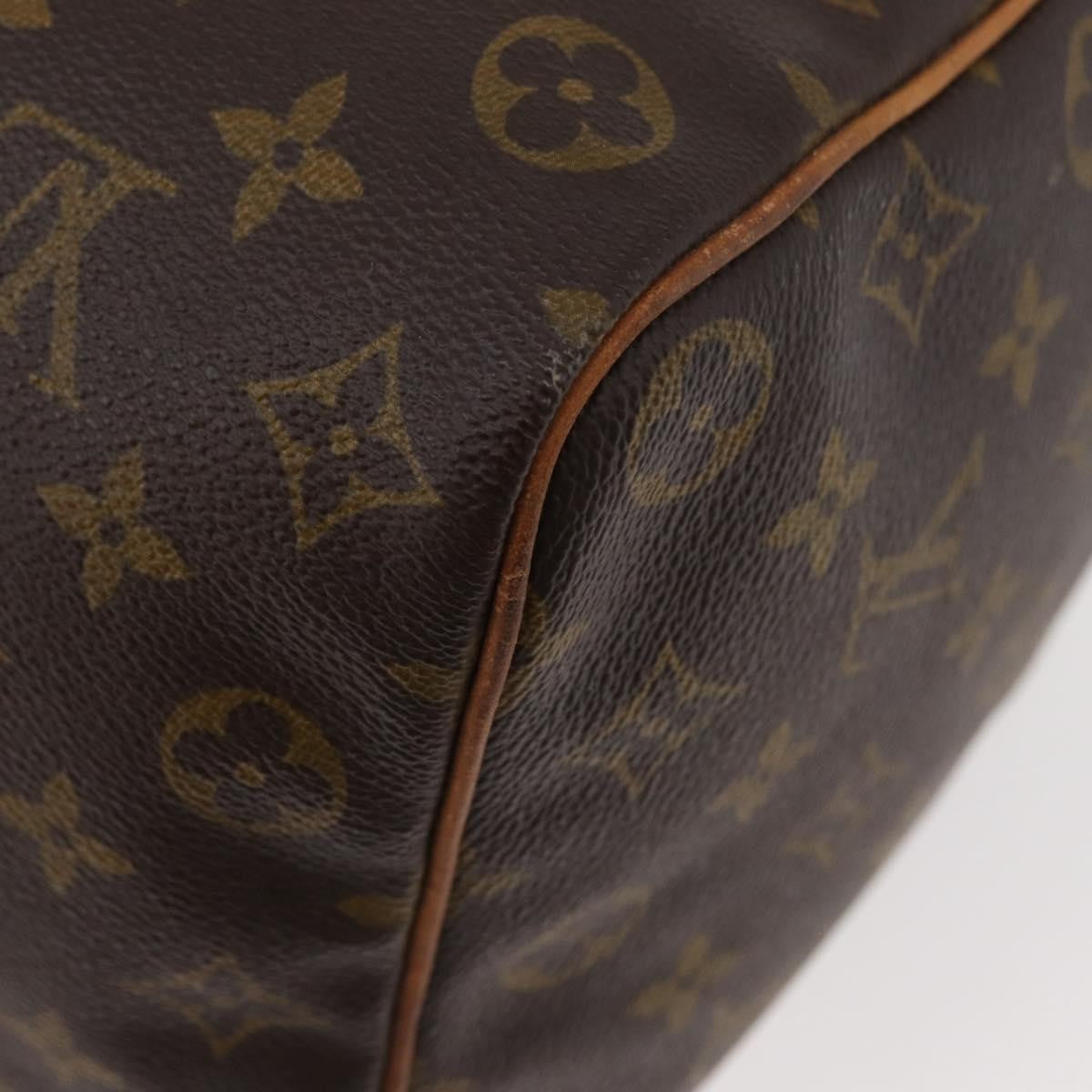 Louis Vuitton Speedy Handbag Monogram Canvas Brown Canvas Handbag (Pre-Owned)
