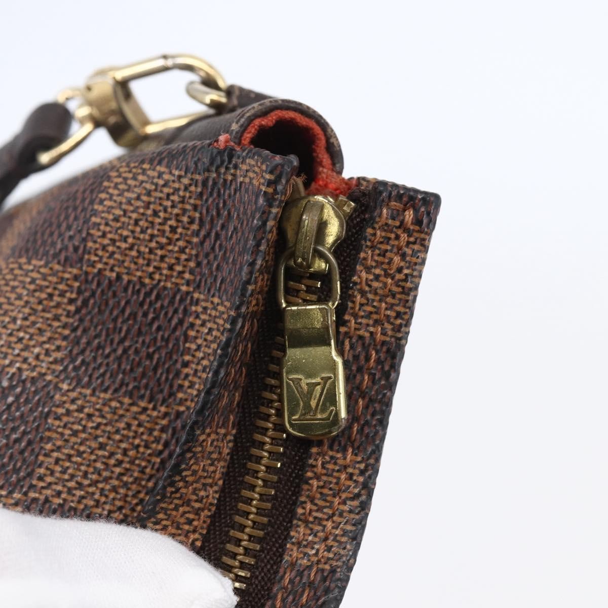 Louis Vuitton Trousse Make Up Bag Damier Canvas Brown Canvas Clutche & Pouche Bag (Pre-Owned)
