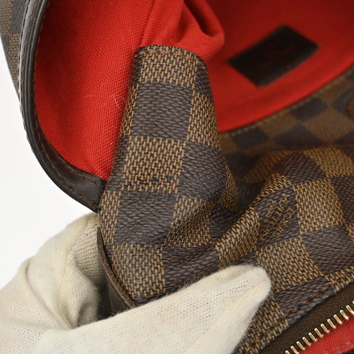 Louis Vuitton Bloomsbury Handbag Damier Brown Canvas Shoulder Bag Bag (Pre-Owned)
