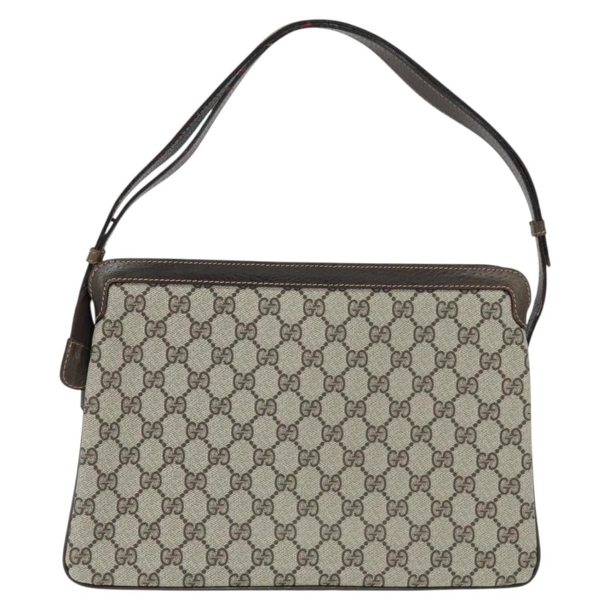 Gucci Ophidia Zip Shoulder Bag Gg Coated Canvas Beige Canvas Shoulder Bag Bag (Pre-Owned)