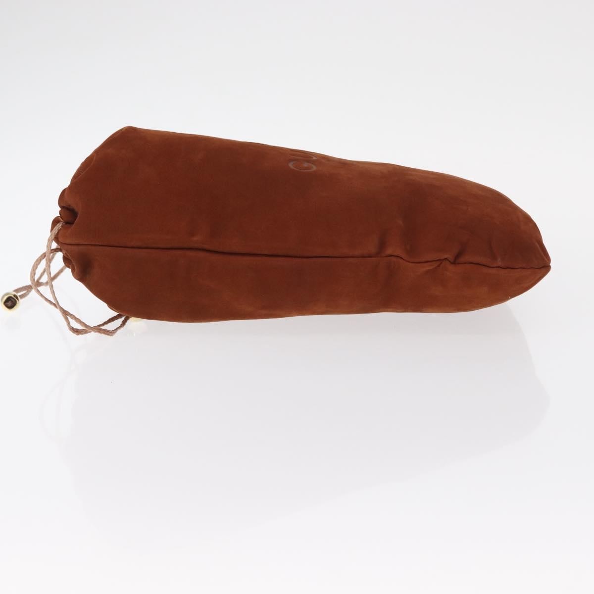 Gucci Pochette Suede Brown Suede Clutche & Pouche Bag (Pre-Owned)