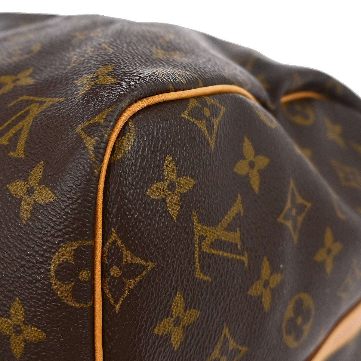 Louis Vuitton Keepall Bandouliere Bag Monogram Canvas Brown Canvas Travel Bag Bag (Pre-Owned)