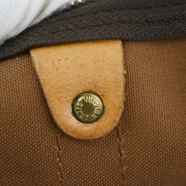 Louis Vuitton Keepall Bandouliere Bag Monogram Canvas Brown Canvas Travel Bag Bag (Pre-Owned)