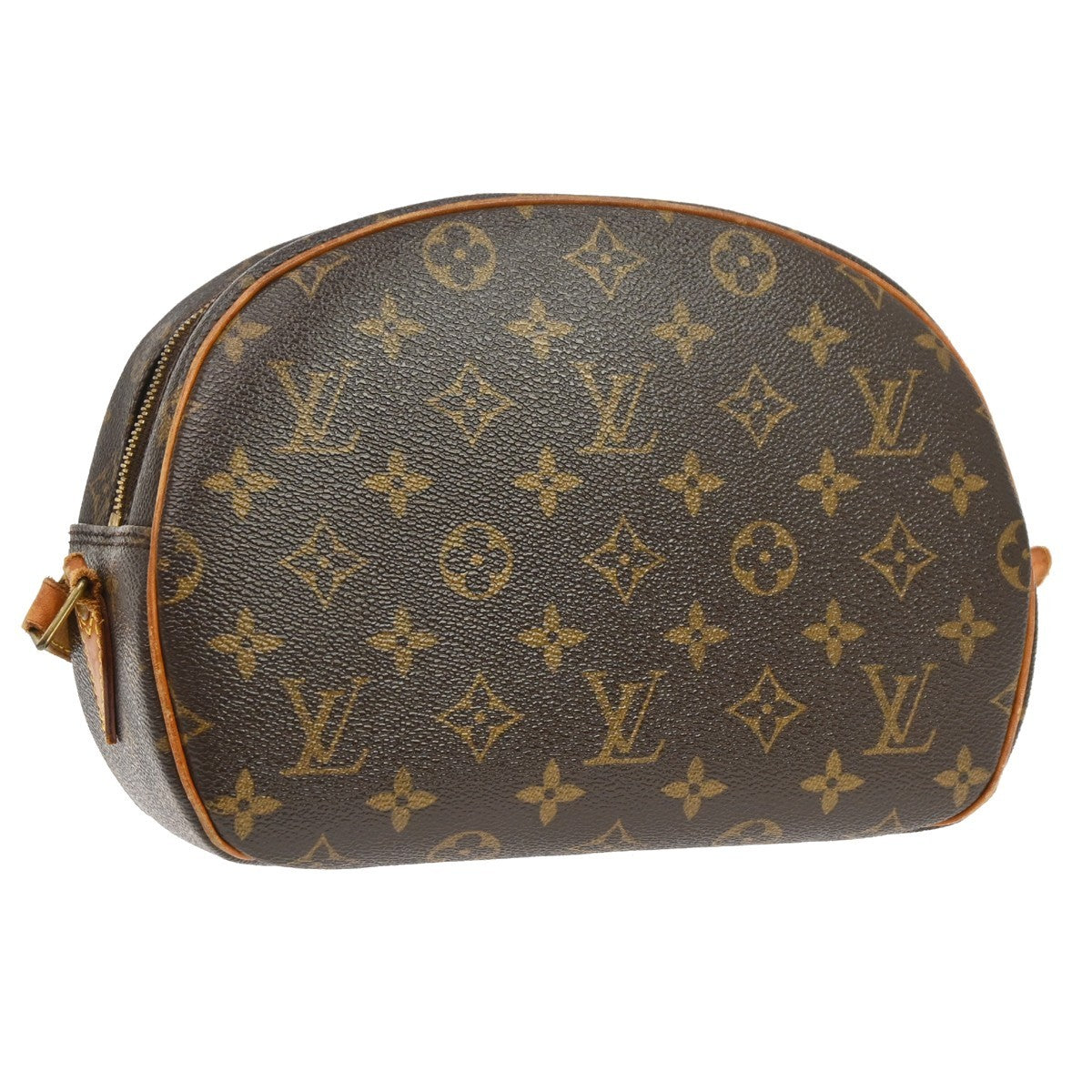 Louis Vuitton Blois Handbag Monogram Canvas Brown Canvas Shoulder Bag Bag (Pre-Owned)