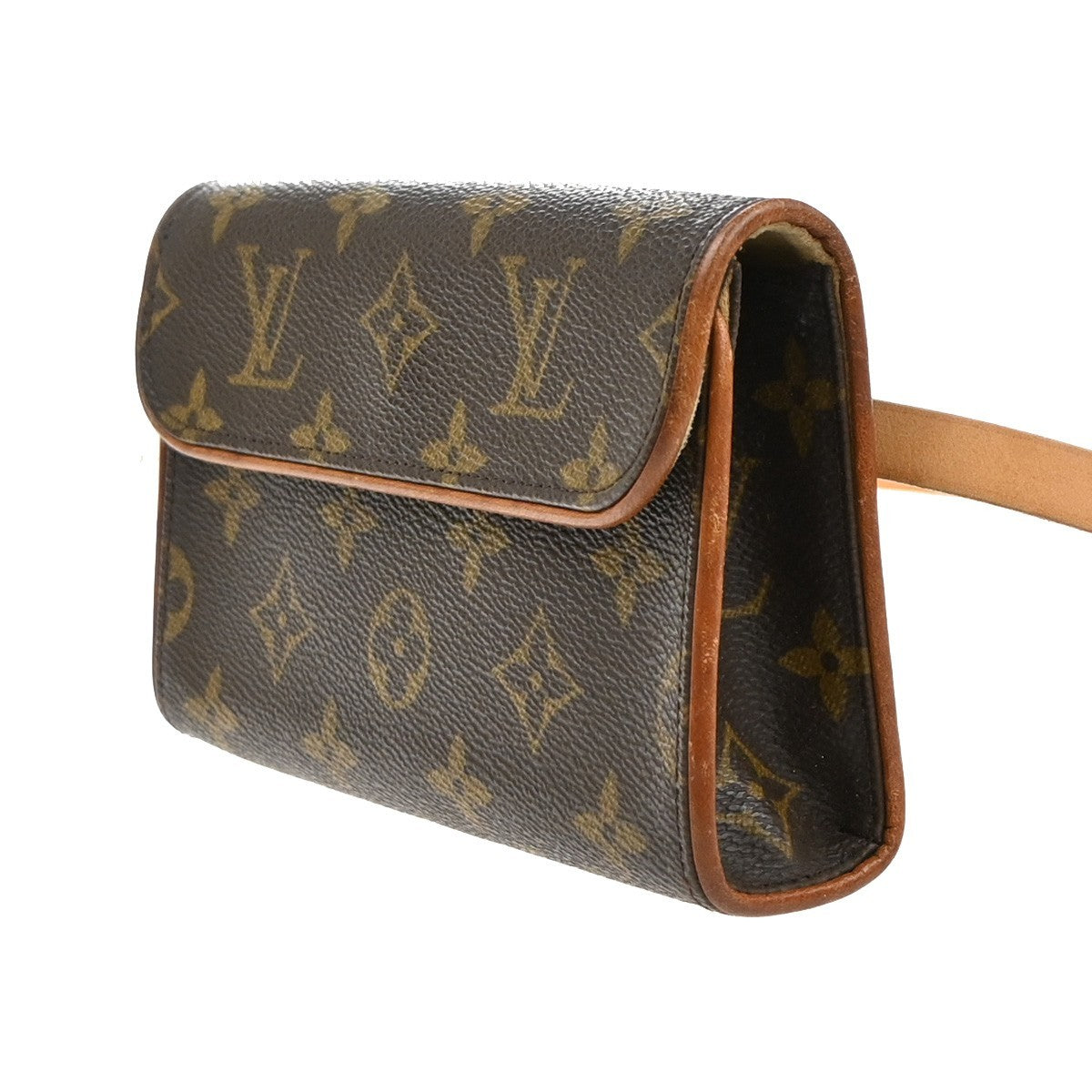 Louis Vuitton Florentine Waist Bag Monogram Canvas Brown Canvas Clutche & Pouche Bag (Pre-Owned)