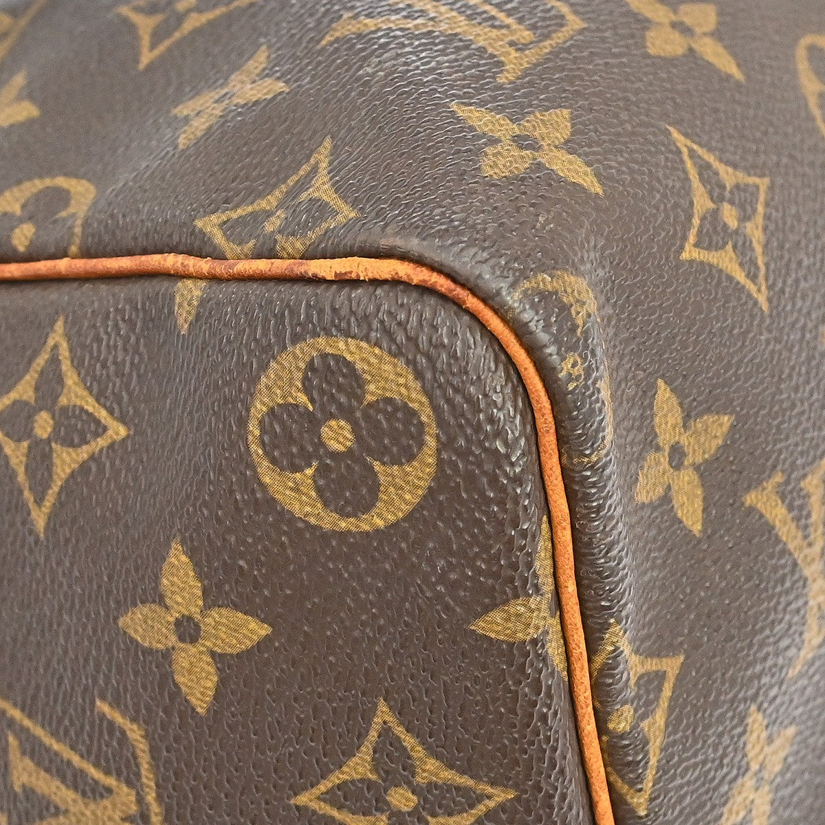 Louis Vuitton Speedy Handbag Monogram Canvas Brown Canvas Handbag (Pre-Owned)