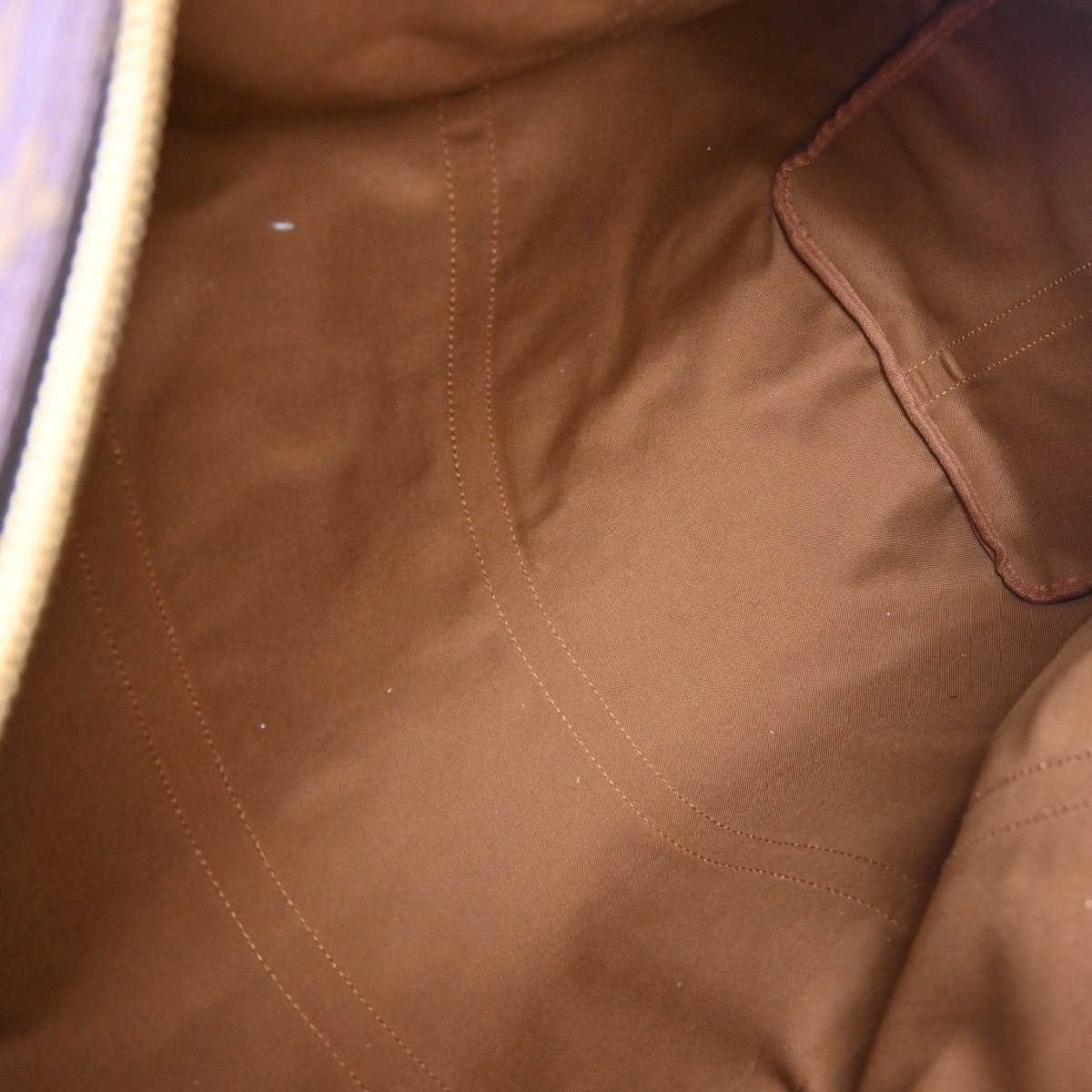 Louis Vuitton Keepall Bandouliere Bag Monogram Canvas Brown Canvas Travel Bag Bag (Pre-Owned)