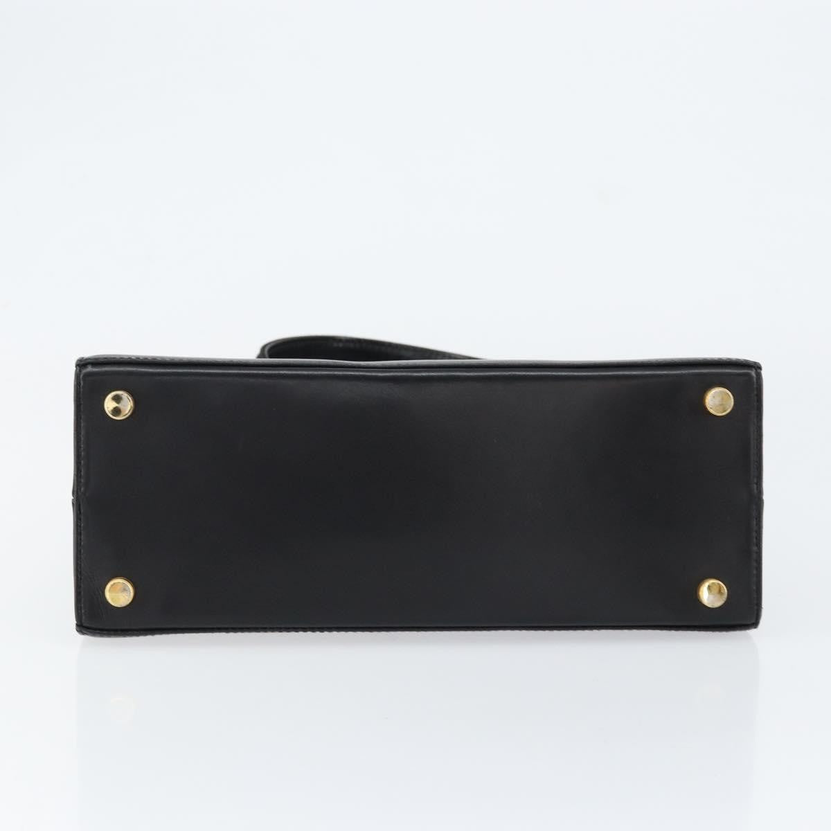 Salvatore Ferragamo Convertible Vara Bow Tote Leather Black Leather Handbag (Pre-Owned)