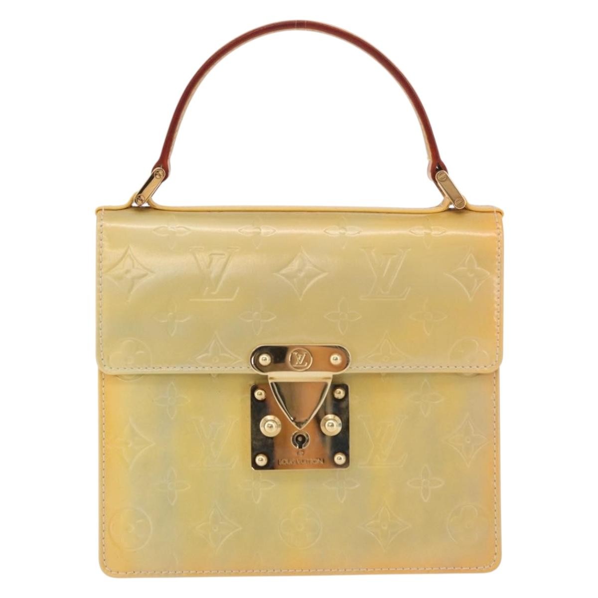 Louis Vuitton Spring Street Nm Handbag Patent Leather Yellow Patent_Leather Handbag (Pre-Owned)