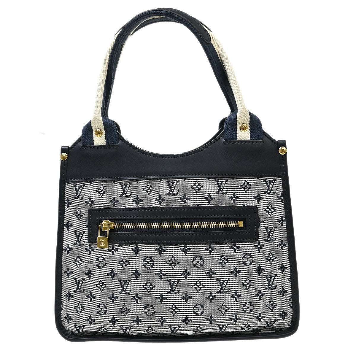 Louis Vuitton Kathleen Tote Mini Lin Blue Canvas Handbag (Pre-Owned)