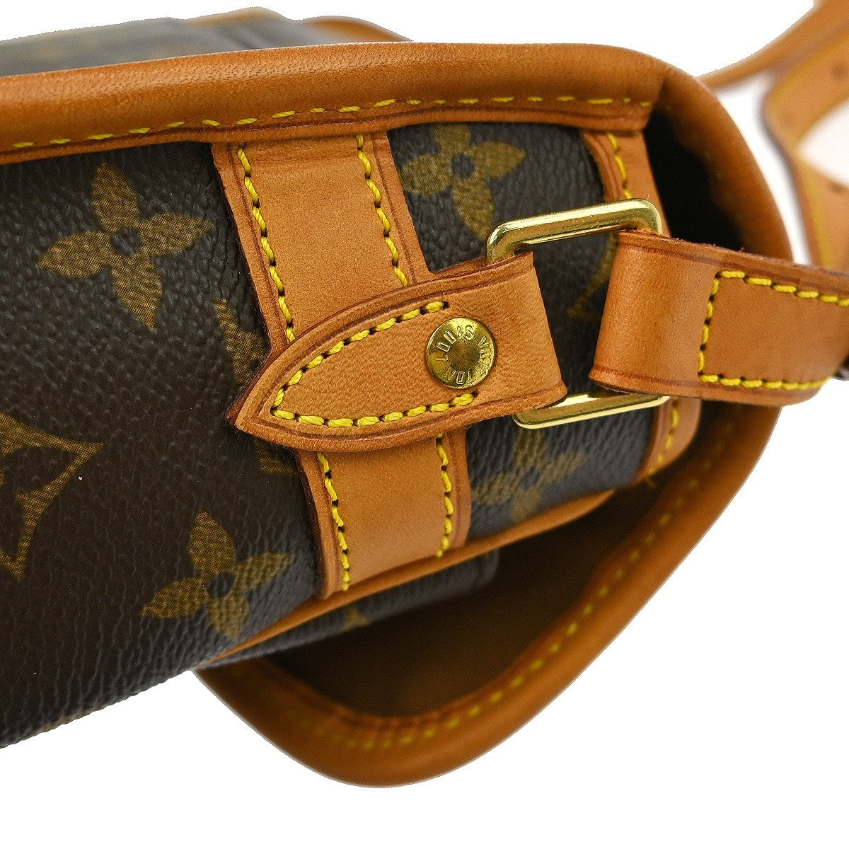 Louis Vuitton Sologne Handbag Monogram Canvas Brown Canvas Handbag (Pre-Owned)