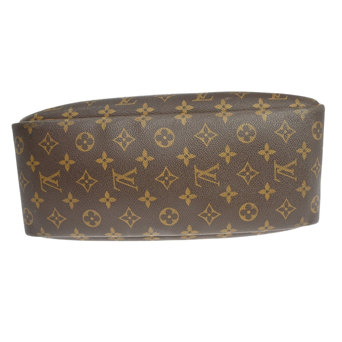 Louis Vuitton Deauville Handbag Monogram Canvas Brown Canvas Handbag (Pre-Owned)