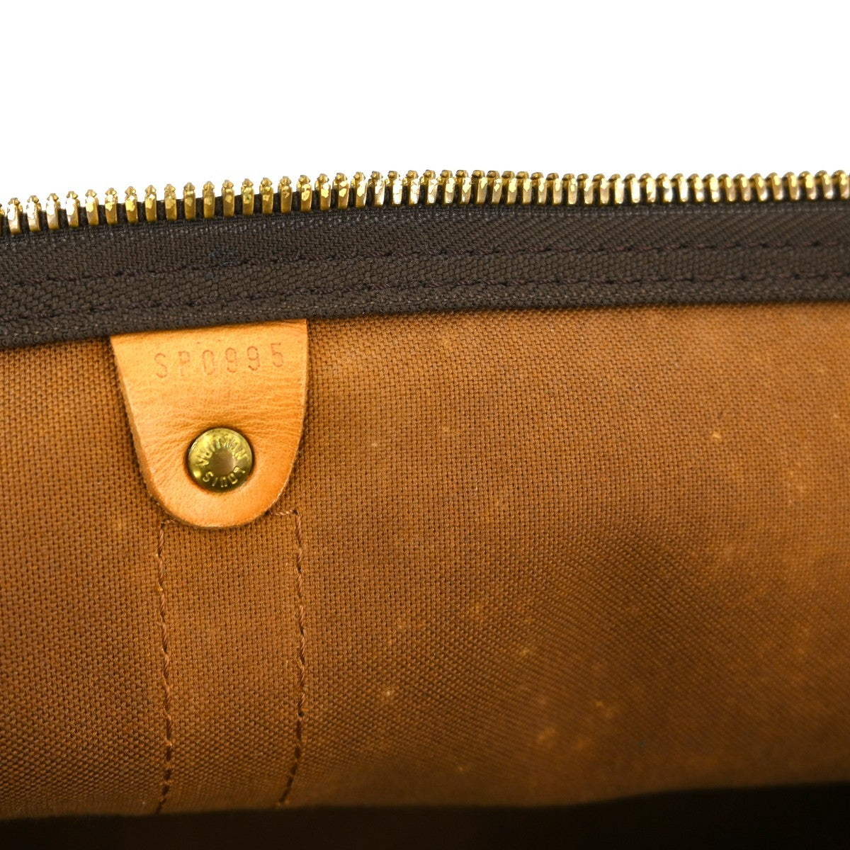 Louis Vuitton Keepall Bag Monogram Canvas Brown Canvas Travel Bag Bag (Pre-Owned)