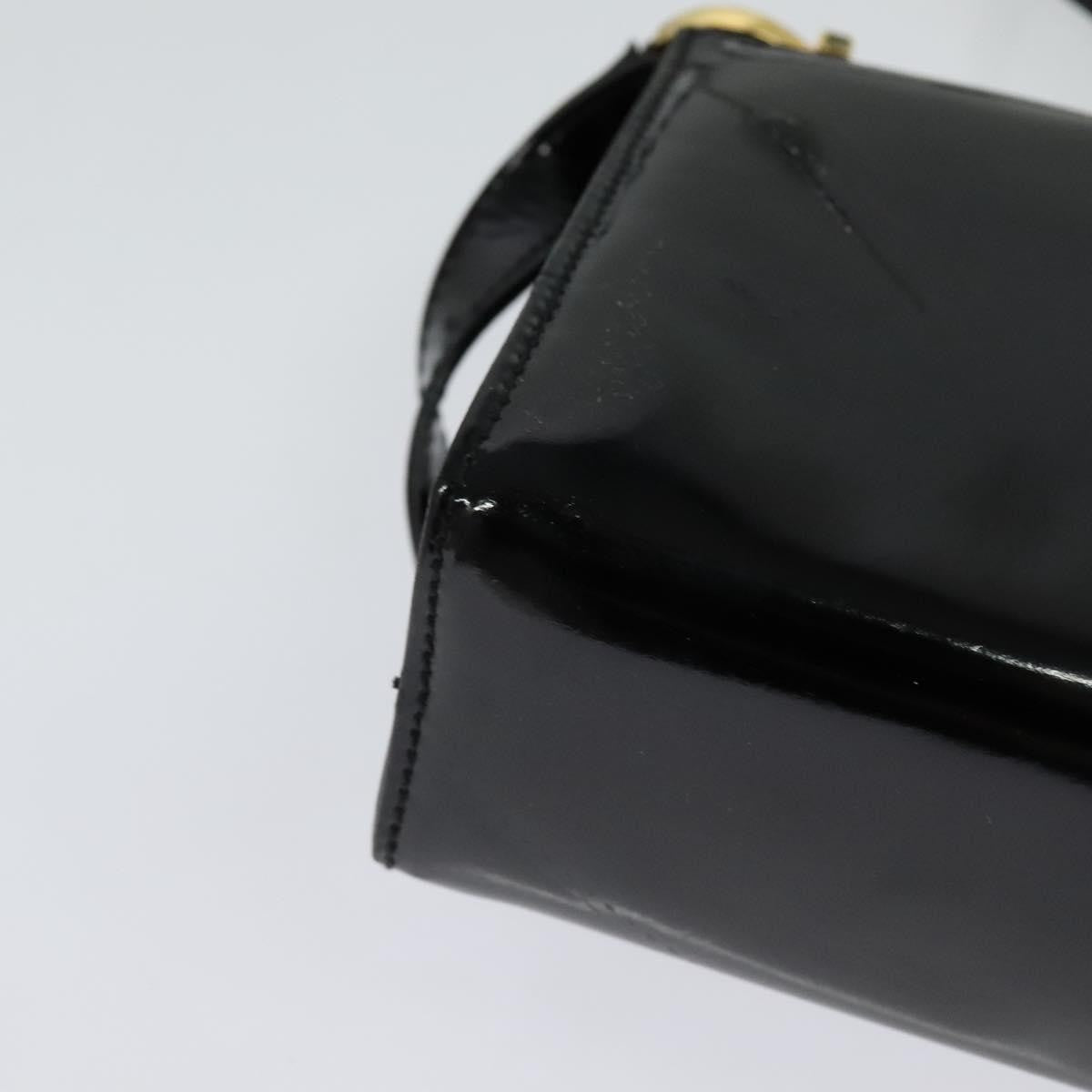 Salvatore Ferragamo Gancini Shoulder Bag Patent Leather Black Patent_Leather Shoulder Bag Bag (Pre-Owned)