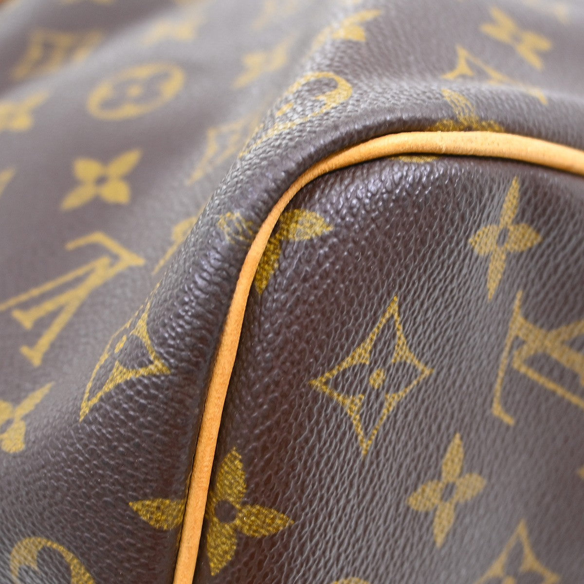 Louis Vuitton Keepall Bandouliere Bag Limited Edition Illusion Monogram Taurillon Leather Brown Canvas Travel Bag Bag (Pre-Owned)
