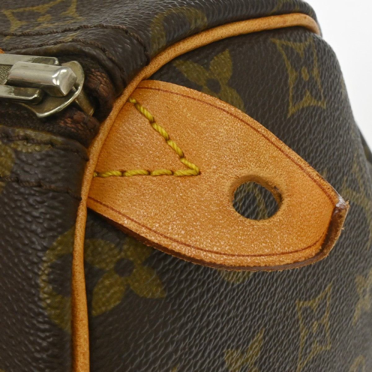 Louis Vuitton Speedy Handbag Monogram Canvas Brown Canvas Handbag (Pre-Owned)