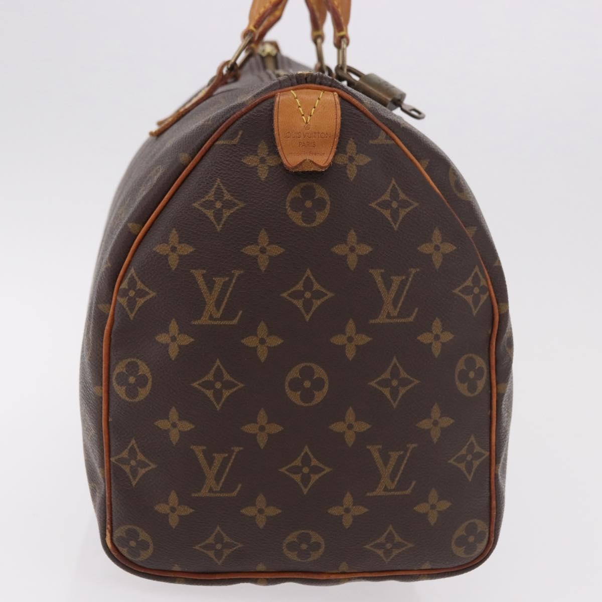 Louis Vuitton Speedy Handbag Monogram Canvas Brown Canvas Handbag (Pre-Owned)