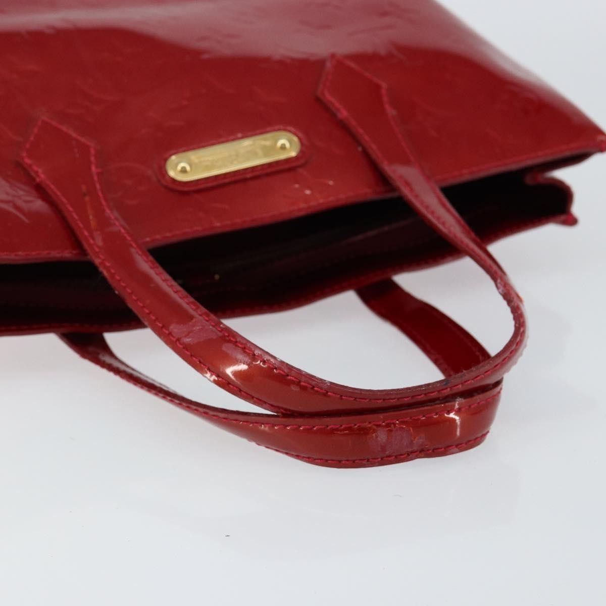 Louis Vuitton Wilshire Handbag Monogram Vernis Red Patent_Leather Handbag (Pre-Owned)