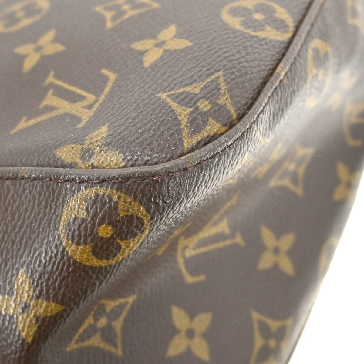 Louis Vuitton Monogram Looping Handbag Monogram Canvas Brown Canvas Shoulder Bag Bag (Pre-Owned)