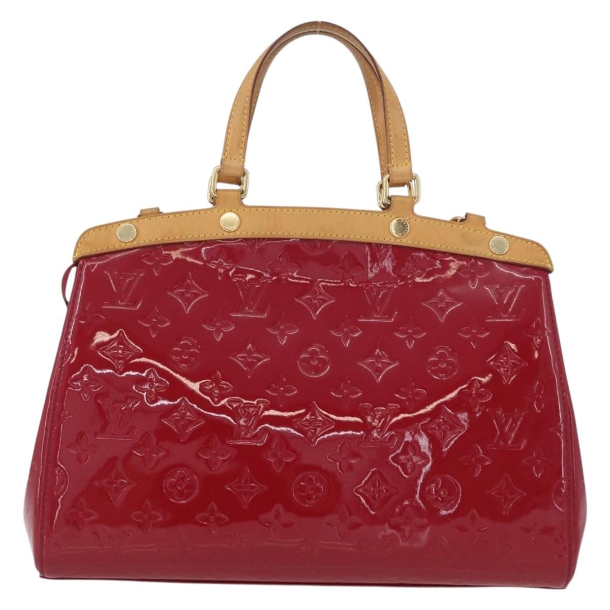 Louis Vuitton Blair Monogram Vernis Pink Patent_Leather Handbag (Pre-Owned)