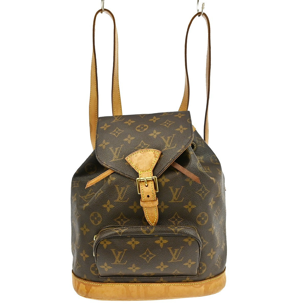 Louis Vuitton Vintage Montsouris Backpack Monogram Canvas Brown Canvas Backpack Bag (Pre-Owned)