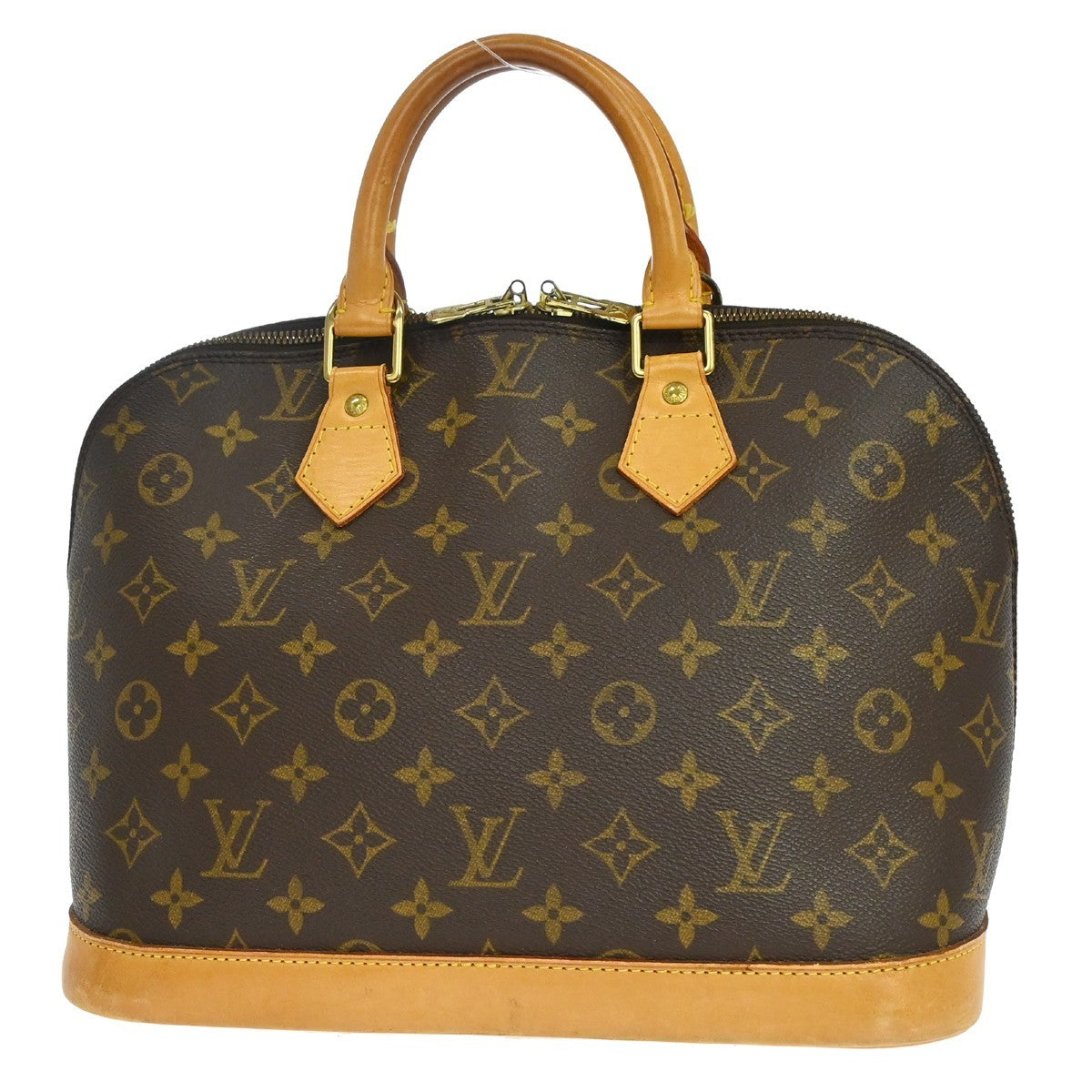 Louis Vuitton Alma Handbag Monogram Canvas Brown Canvas Handbag (Pre-Owned)