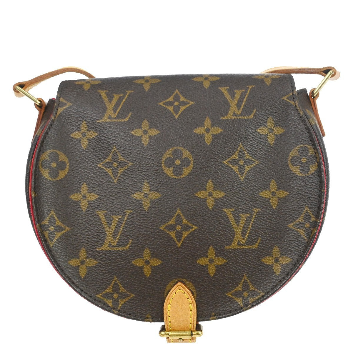 Louis Vuitton Tambourine Handbag Monogram Canvas Brown Canvas Shoulder Bag Bag (Pre-Owned)