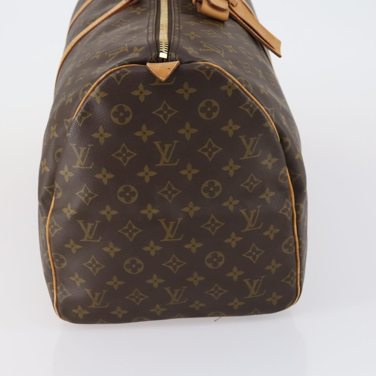 Louis Vuitton Keepall Bag Monogram Canvas Brown Canvas Travel Bag Bag (Pre-Owned)