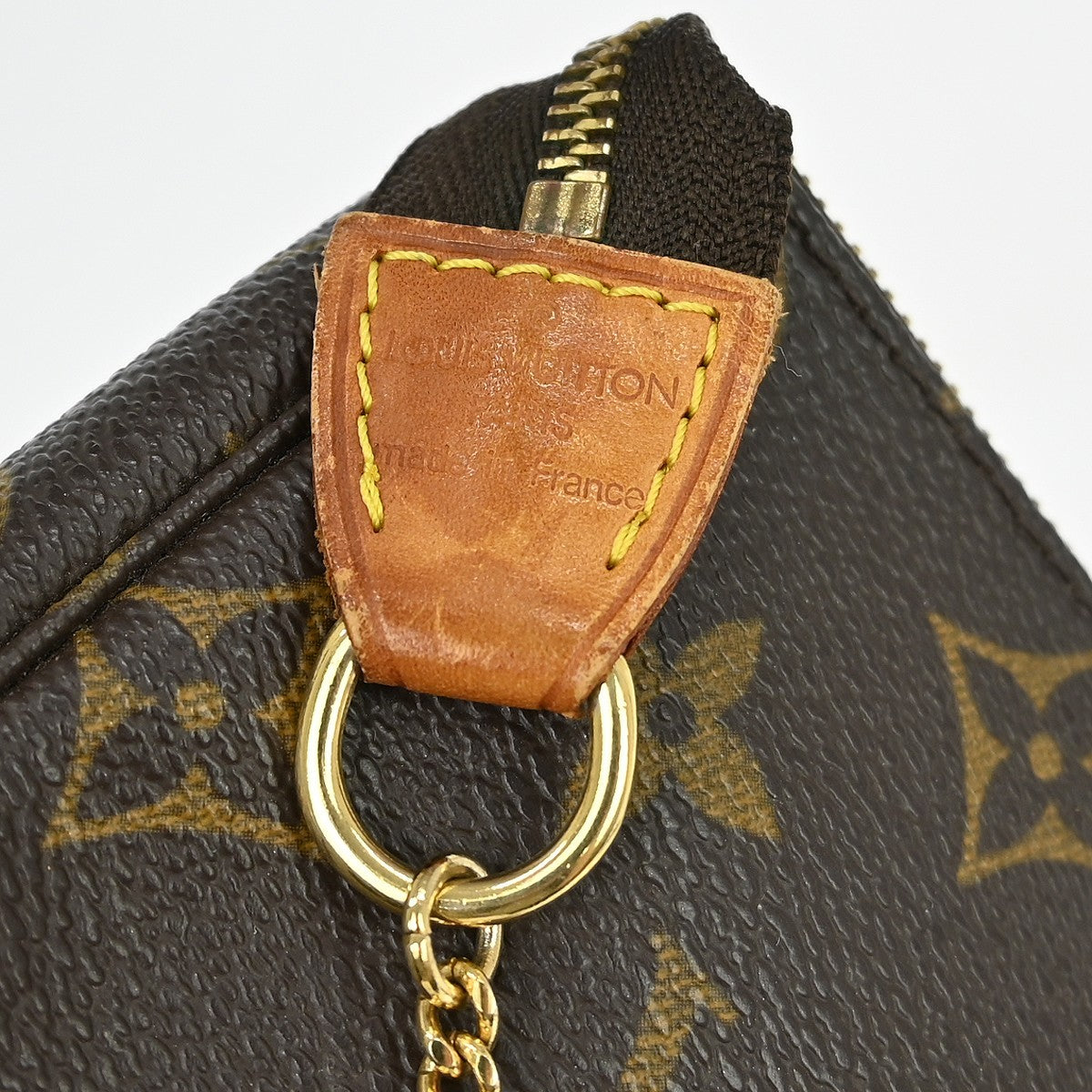Louis Vuitton Mini Pochette Accessoires Canvas Brown Canvas Clutche & Pouche Bag (Pre-Owned)