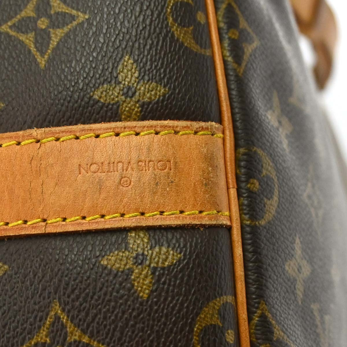Louis Vuitton Keepall Bandouliere Bag Monogram Canvas Brown Canvas Travel Bag Bag (Pre-Owned)