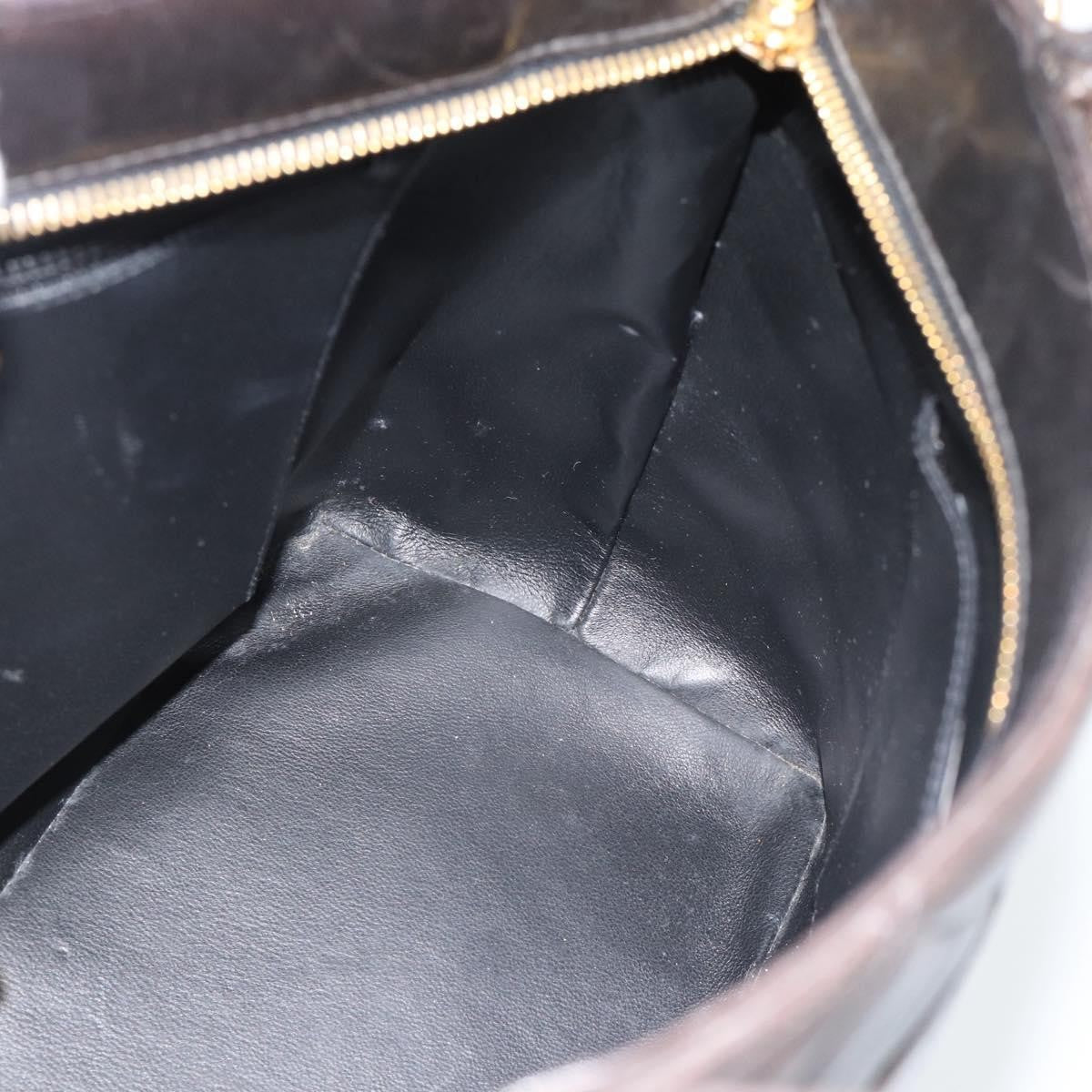 Chanel Matelassé Lambskin Leather Black Leather Tote Bag Bag (Pre-Owned)