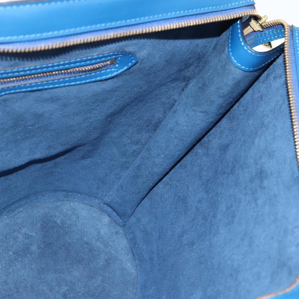 Louis Vuitton Saint Jacques Handbag Epi Leather Blue Leather Shoulder Bag Bag (Pre-Owned)